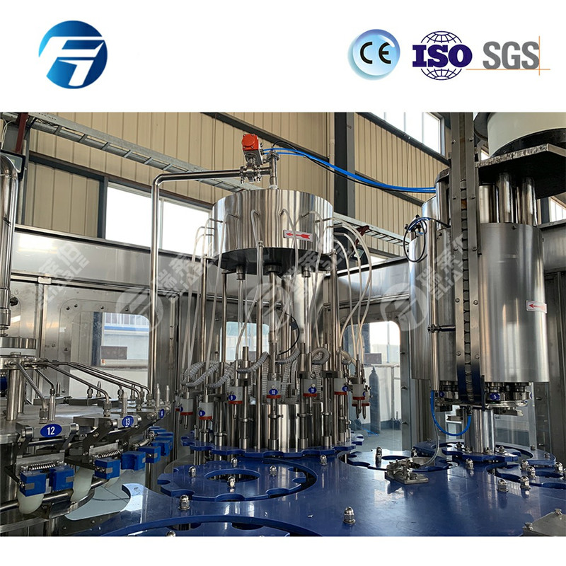 Factory Made 6000BPH Glass Bottle Washing Filling Capping Production Line For Carbonated beverages/ wine